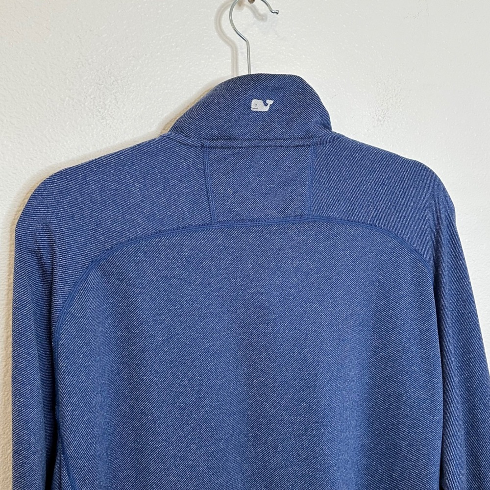 Vineyard Vines Performance 1/2 Zip Pullover Size L Blue Long Sleeve‎ Golf Travel - Picture 5 of 8